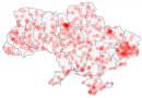 ukrayna şehir nüfusları haritası