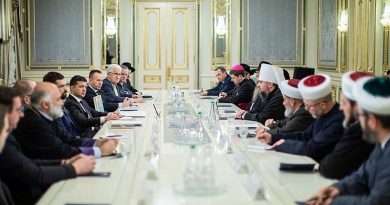 Tüm Ukrayna Kiliseler ve Dini Organizasyonlar Konseyi Ukrayna Cumhurbaşkanı Vladimir Zelenskiy