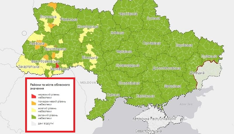 Ukrayna, COVID-19'un yayılma seviyesine göre 4 bölgeye ayrıldı ne anlama geliy