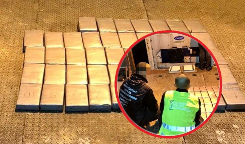 Ukrayna Sınır muhafızları rekor miktarda kokain yakaladı (video)