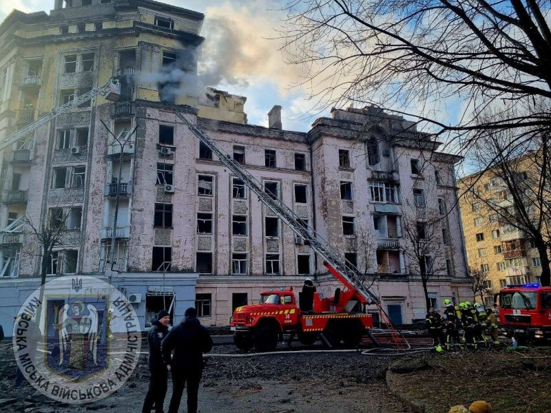 Kiev'e düzenlenen füze saldırısı sırasında işgalcilerin hedefi GUR idi